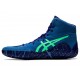 Asics Aggressor 5 Azure/New Leaf Wrestling Shoes Men