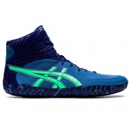 Asics Aggressor 5 Azure/New Leaf Wrestling Shoes Men