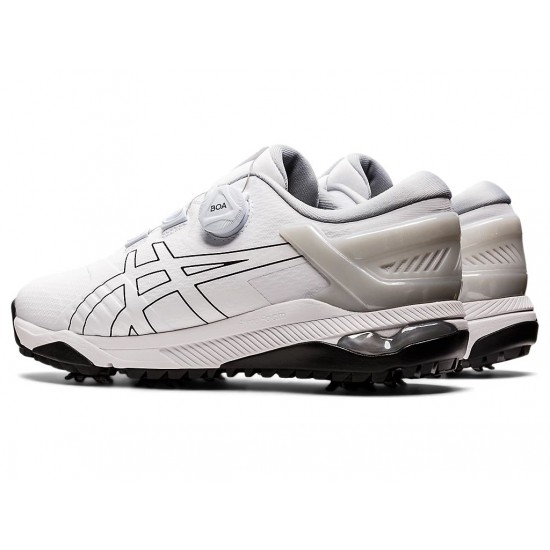 Asics Gel-Course Duo Boa White/Black Golf Shoes Men