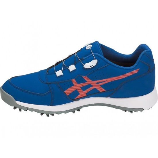 Asics Gel-Preshot Boa Imperial/Nova Orange Golf Shoes Men