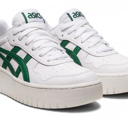 Asics Japan S Pf White/Shamrock Green Sportstyle Shoes Women