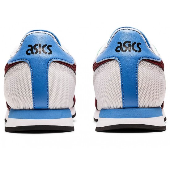 Asics Tiger Runner White/Burgundy Sportstyle Shoes Women
