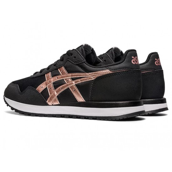 Asics Tiger Runner Ii Black/Rose Gold Sportstyle Shoes Women